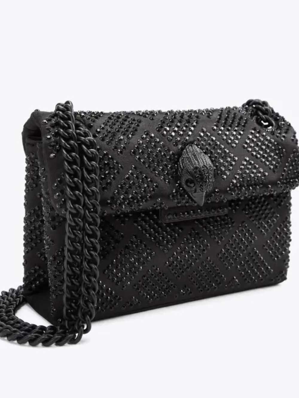 NWOT-Black Beaded Evening Crossbody Bag